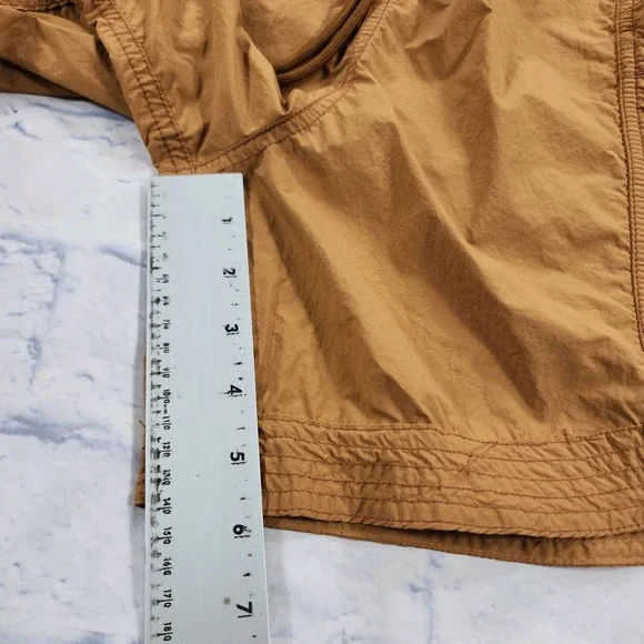 Free People Movement WOMENS M In the Wild Shortsie Romper Toasted Almond